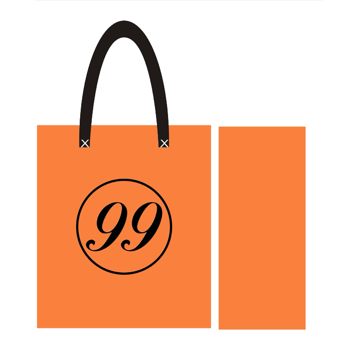 99 CLEAR BAG - ORANGE