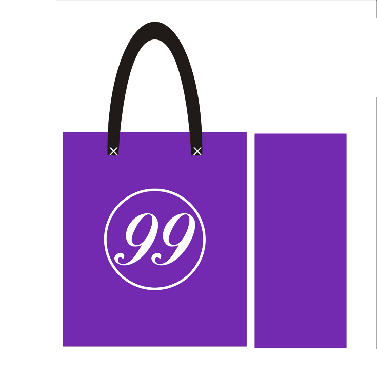 99 CLEAR BAG - PURPLE