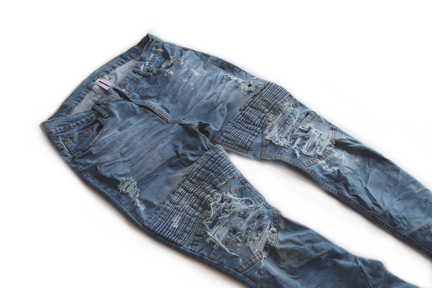 12 CREW X 99 PROBLEMS BIKER DENIM LIGHT