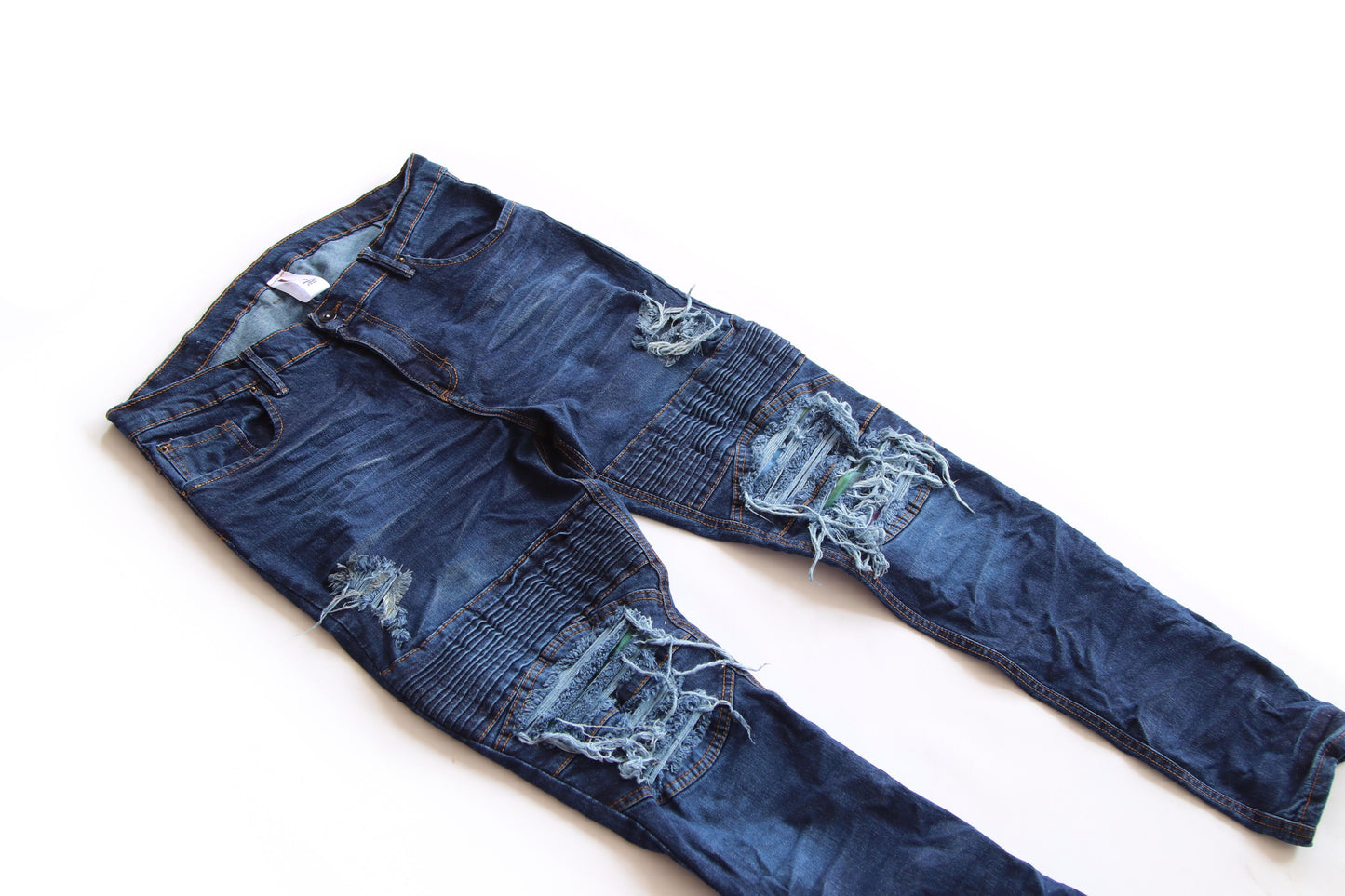 12 CREW X 99 PROBLEMS BIKER DENIM INDIGO