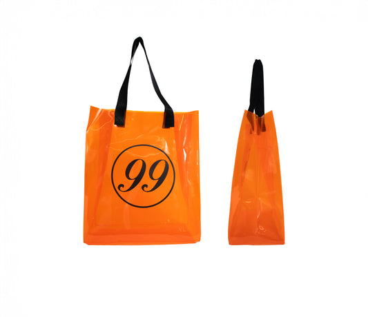 99 CLEAR BAG - NEON ORANGE