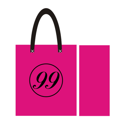 99 CLEAR BAG - HOT PINK