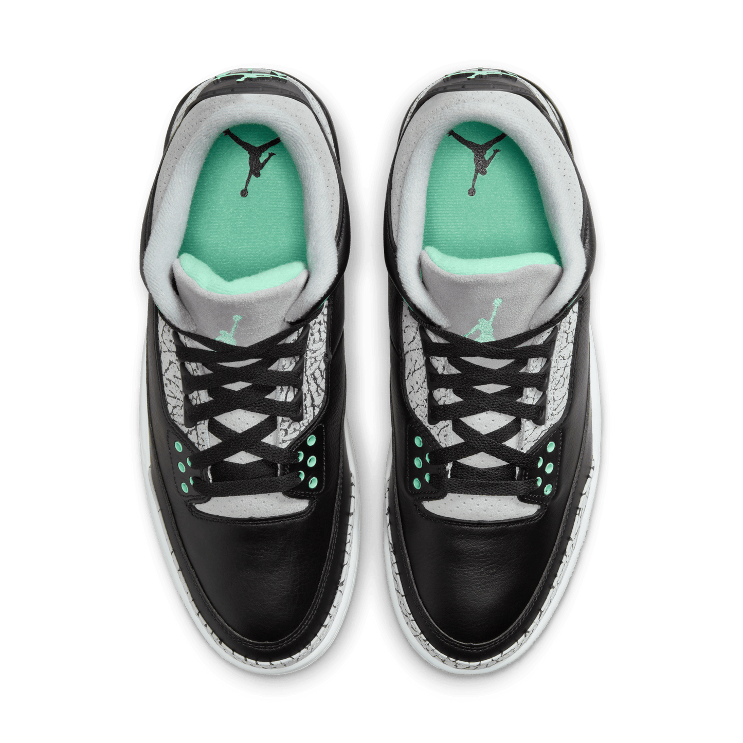 Green and white jordan 3 online