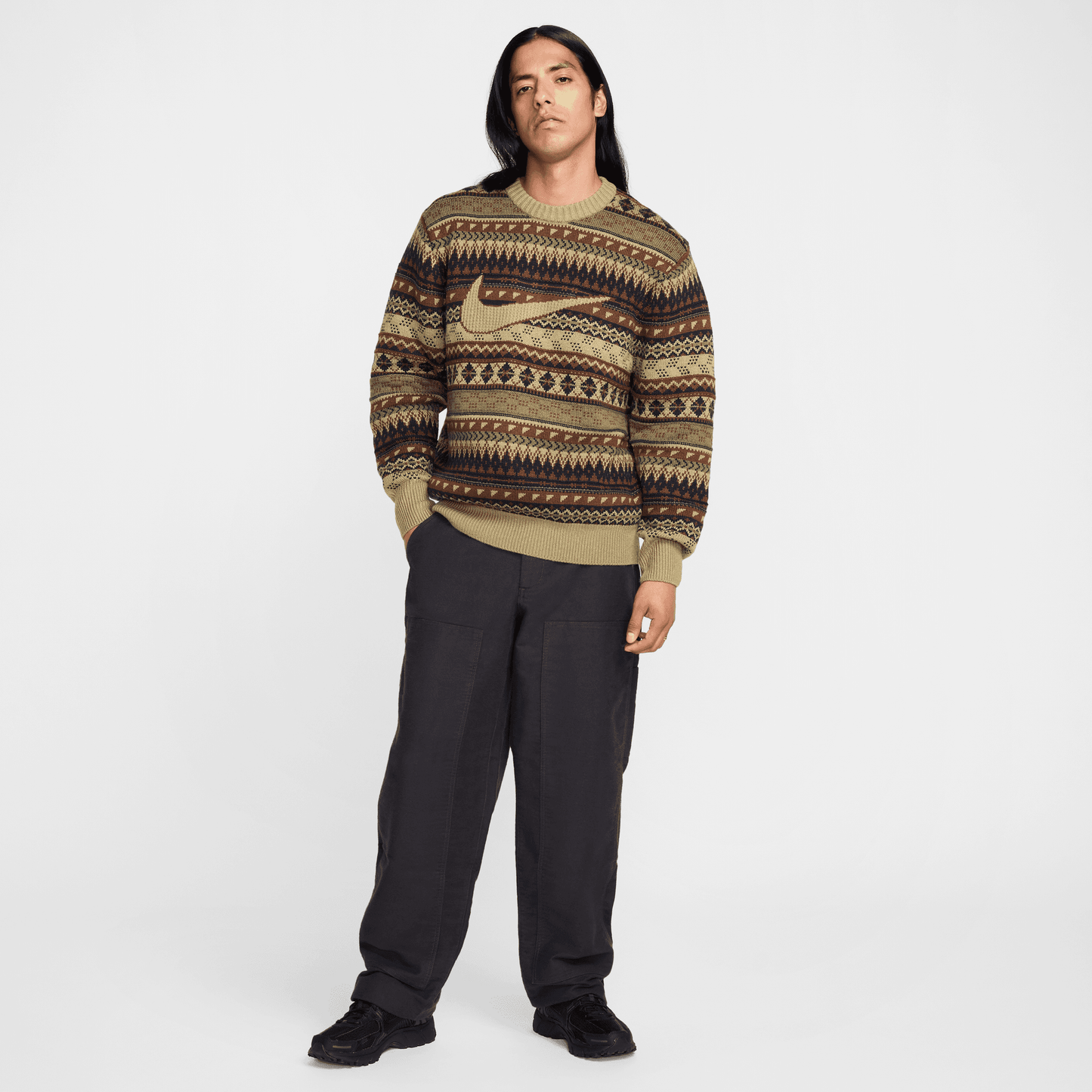 M NL FAIR ISLE CREW SWEATER