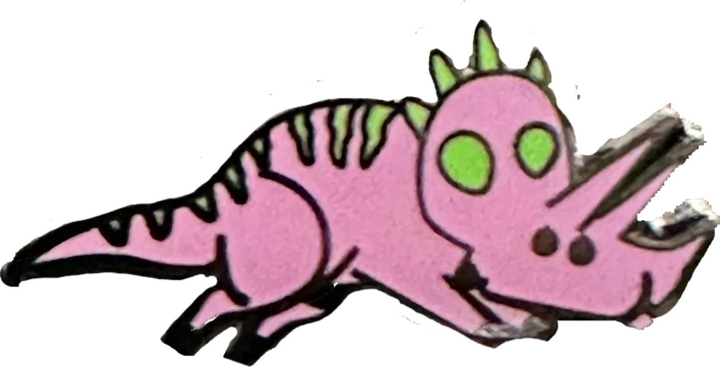 PINCHE PIN - DINOSAUR PINK