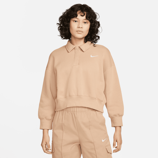 NIKE SPORTSWEAR PHOENIX FLEECE CROP POLO