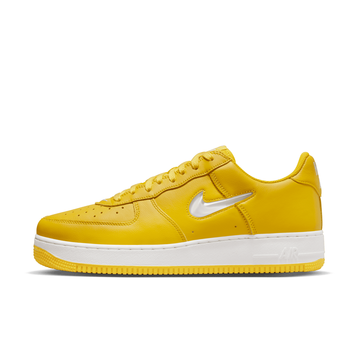 Air force ones with yellow swoosh discount